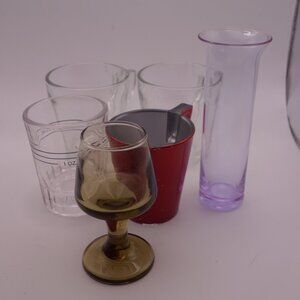 Variety Pack of Small Glasses!  Six Small Glasses in Total